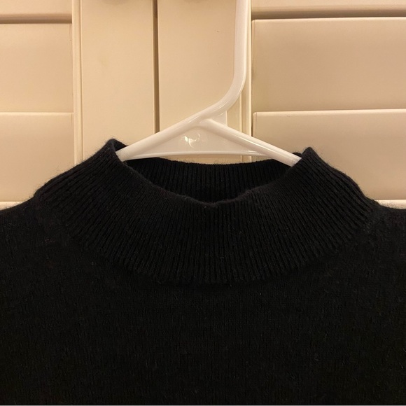 Italic Black Mockneck Cashmere Sweater - Picture 4 of 8